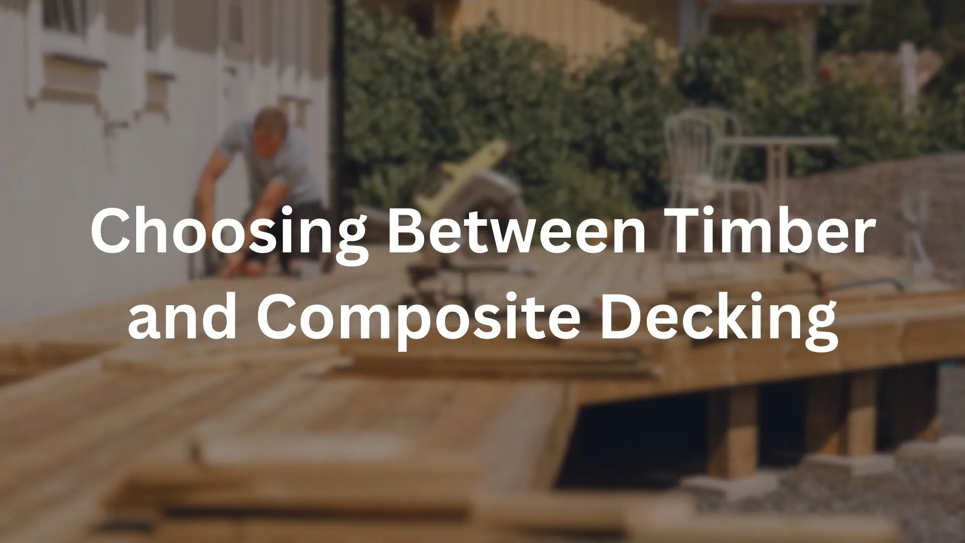 Choosing Between Timber and Composite Decking